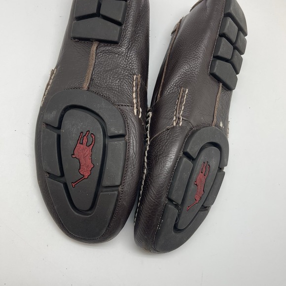 Polo Ralph Lauren Telly Leather Shoes Mens‎ 9.5 D Black Loafers Penny Driving - Picture 10 of 12